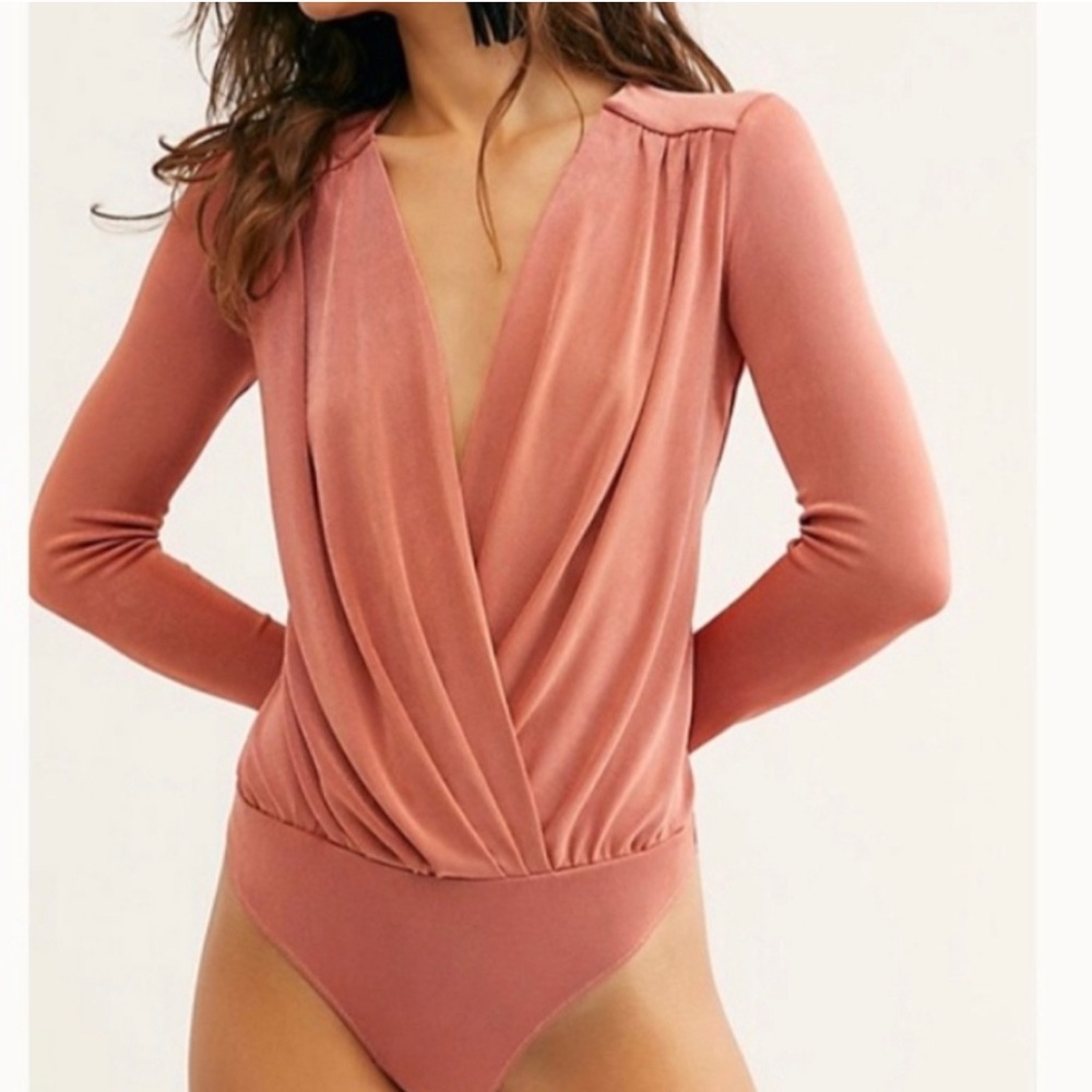NWOT Free People turnt Ginger spice bodysuit small